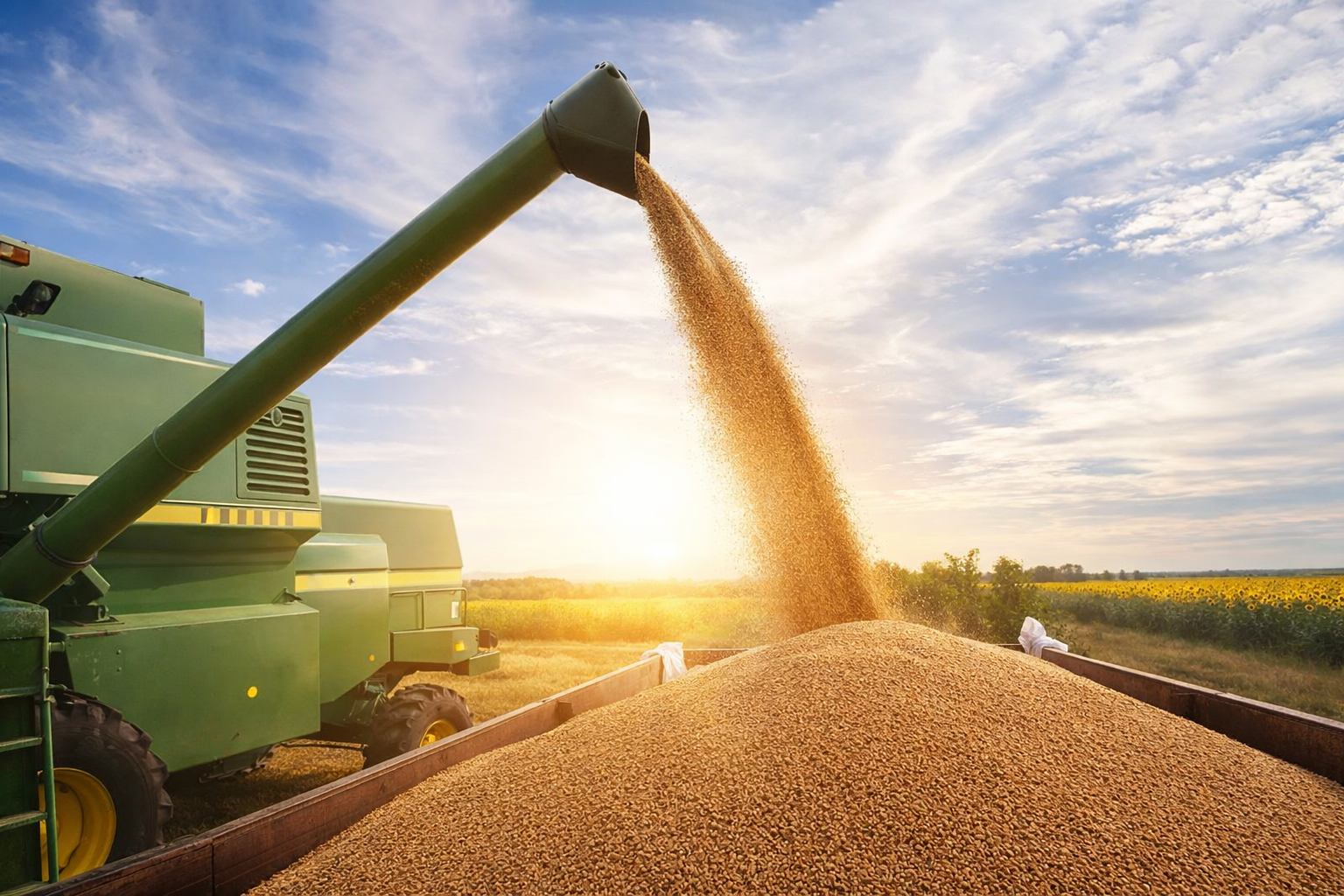 Grain bunkers and dams